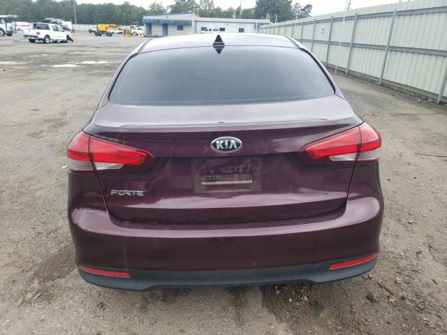 3KPFL4A72JE173516 - 2018 KIA FORTE LX MAROON photo 6