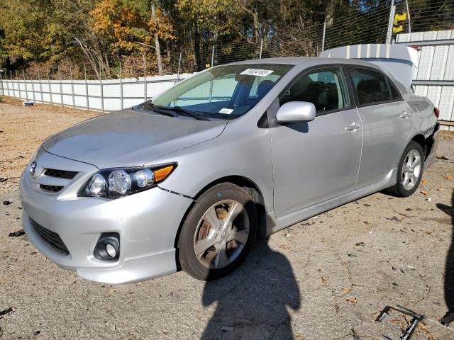 2T1BU4EE1CC765091 - 2012 TOYOTA COROLLA BASE SILVER photo 1