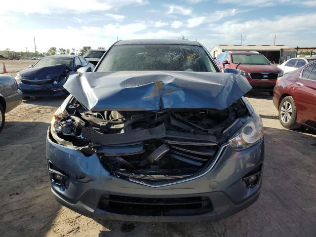 JM3KE2CY6G0784208 - 2016 MAZDA CX-5 TOURING BLUE photo 5