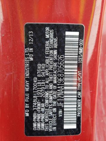 JF1ZNAA19E8705626 - 2014 TOYOTA SCION FR-S 红色 照片 12