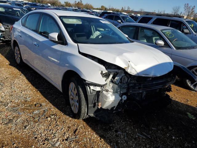 3N1AB7APXKY355286 - 2019 NISSAN SENTRA S WHITE photo 4