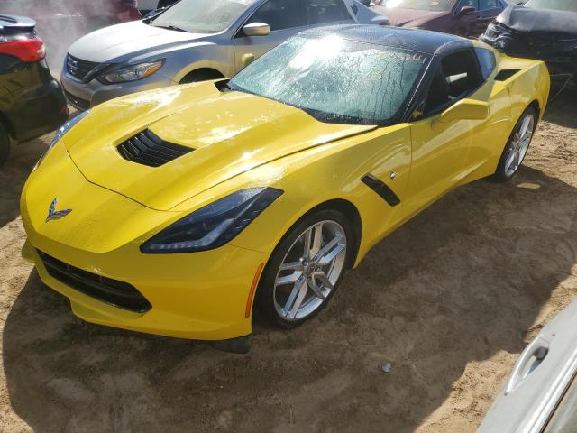 1G1YA2D77K5122615 - 2019 CHEVROLET CORVETTE STINGRAY 1LT YELLOW photo 1