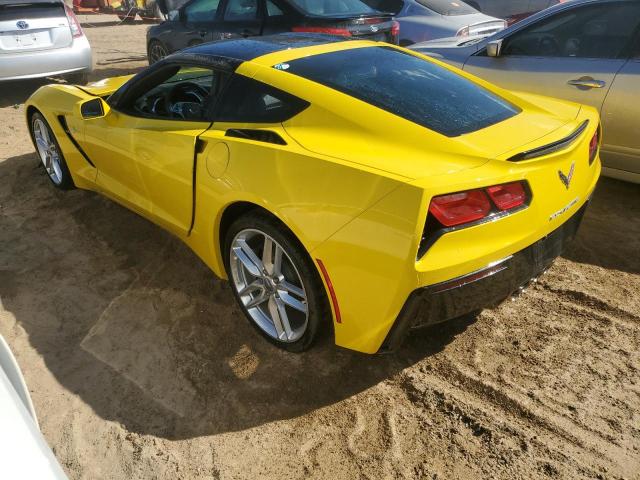 1G1YA2D77K5122615 - 2019 CHEVROLET CORVETTE STINGRAY 1LT YELLOW photo 2