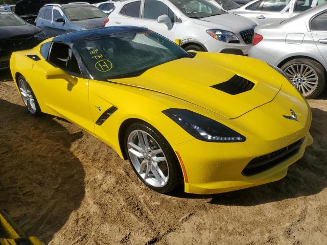 1G1YA2D77K5122615 - 2019 CHEVROLET CORVETTE STINGRAY 1LT YELLOW photo 4