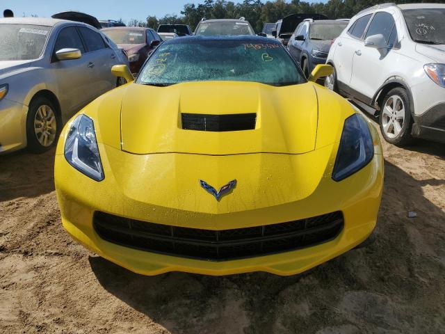 1G1YA2D77K5122615 - 2019 CHEVROLET CORVETTE STINGRAY 1LT YELLOW photo 5