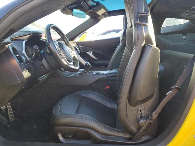 1G1YA2D77K5122615 - 2019 CHEVROLET CORVETTE STINGRAY 1LT YELLOW photo 7