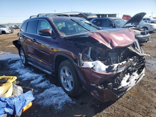 5TDDGRFH6JS051404 - 2018 TOYOTA HIGHLANDER HYBRID LIMITED RED photo 4