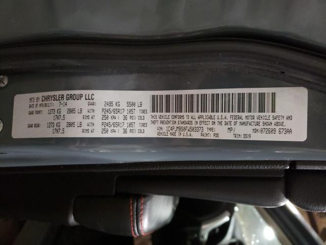 1C4PJMBS0FW503373 - 2015 JEEP CHEROKEE TRAILHAWK GRAY photo 12