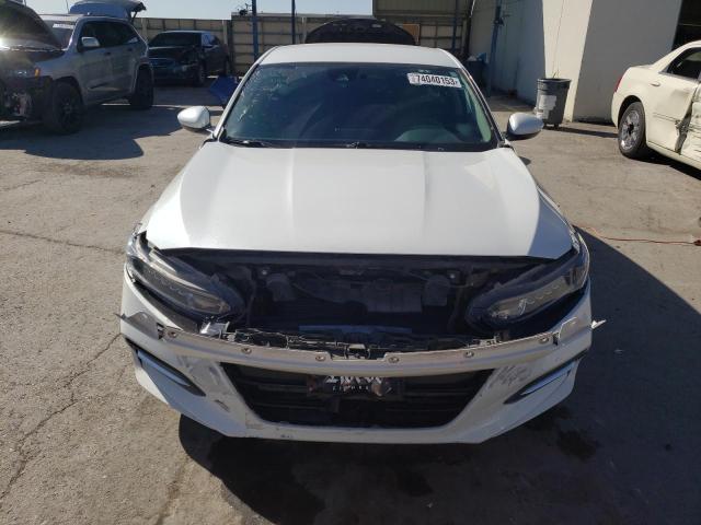 1HGCV3F1XKA000389 - 2019 HONDA ACCORD HYBRID WHITE photo 5