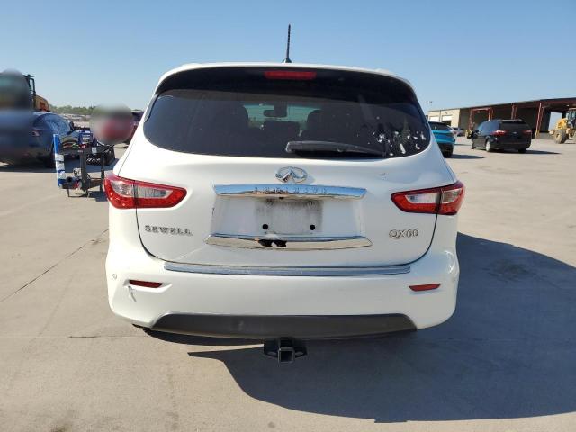 5N1CL0MN5EC522456 - 2014 INFINITI QX60 HYBRID WHITE photo 6