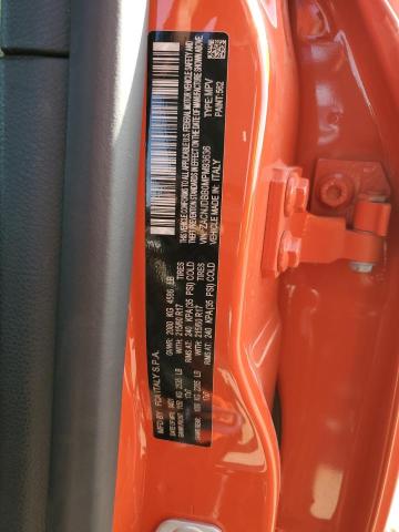 ZACNJDBB0MPM93636 - 2021 JEEP RENEGADE LATITUDE ORANGE photo 13