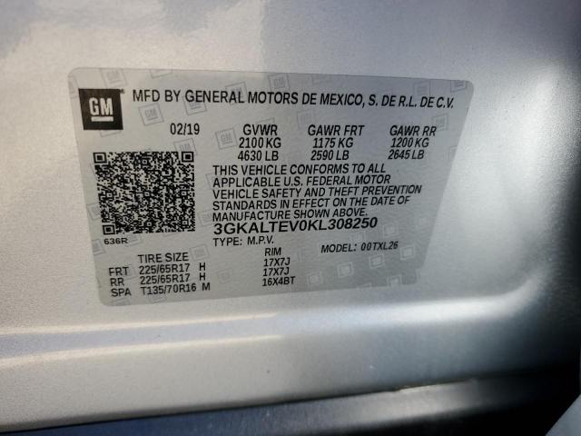 3GKALTEV0KL308250 - 2019 GMC TERRAIN SLE Күміс фото 13