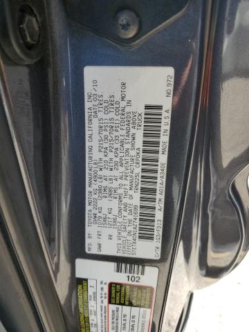 5TETX4CN1AZ741699 - 2010 TOYOTA TACOMA ACCESS CAB ნაცრისფერი ფოტო 12