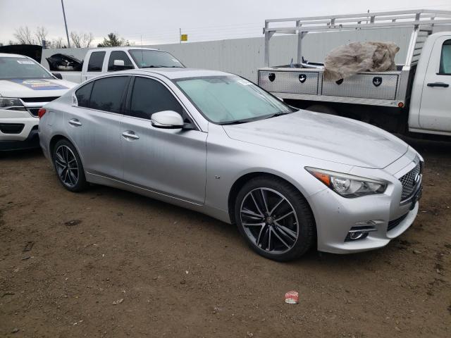 JN1BV7AR4FM400048 - 2015 INFINITI Q50 BASE SILVER photo 4