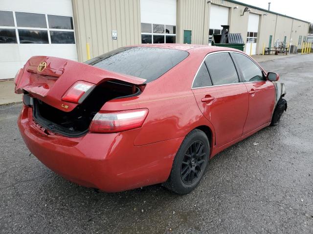 4T1BE46K37U118133 - 2007 TOYOTA CAMRY CE BURGUNDY photo 3