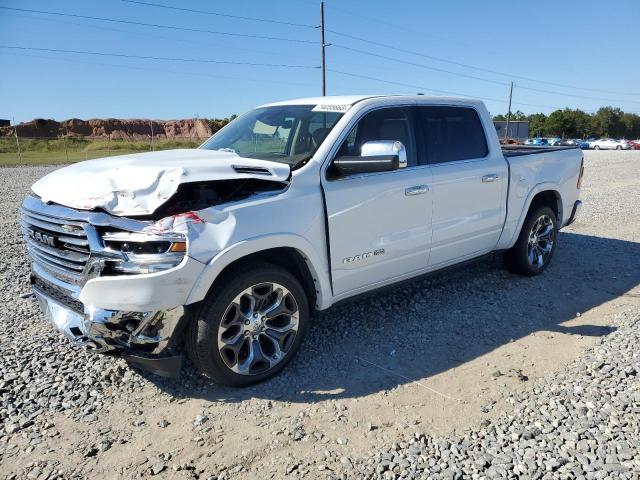 1C6SRFKT5KN642638 - 2019 RAM 1500 LONGHORN WHITE photo 1