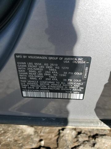 1V2JE2CA4RC250065 - 2024 VOLKSWAGEN ATLAS CROS SE Сірий фото 14