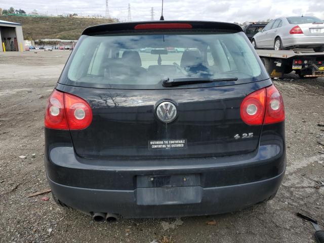 WVWBA71K29W117698 - 2009 VOLKSWAGEN RABBIT BLACK photo 6