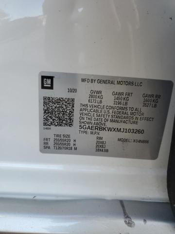 5GAERBKWXMJ103260 - 2021 BUICK ENCLAVE ESSENCE WHITE photo 13
