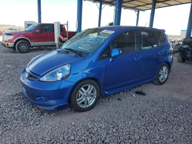 JHMGD38607S037818 - 2007 HONDA FIT S BLUE photo 1