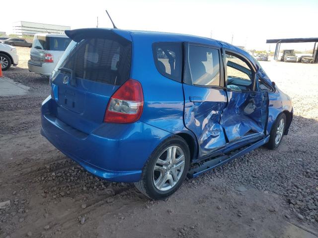 JHMGD38607S037818 - 2007 HONDA FIT S BLUE photo 3