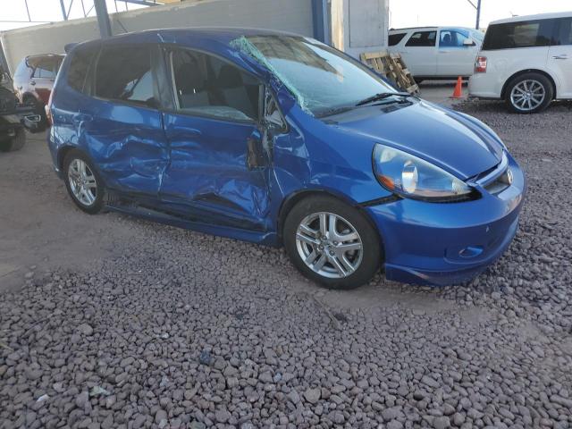 JHMGD38607S037818 - 2007 HONDA FIT S BLUE photo 4