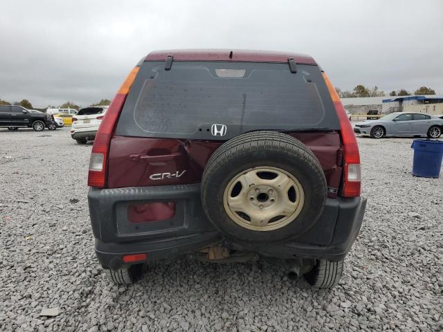 JHLRD68474C014572 - 2004 HONDA CR-V LX RED photo 6