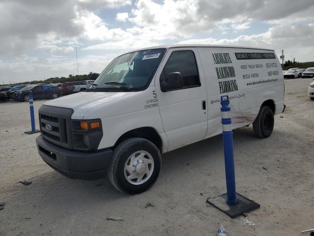 1FTNE1EW3BDA05943 - 2011 FORD ECONOLINE E150 VAN WHITE photo 1