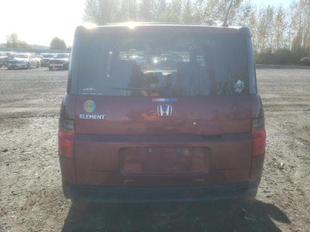 5J6YH287X8L017935 - 2008 HONDA ELEMENT EX BURGUNDY photo 6