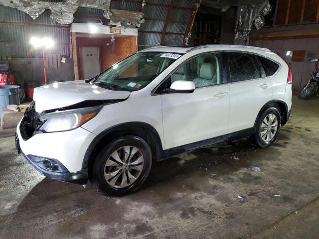 5J6RM4H78DL000525 - 2013 HONDA CR-V EXL WHITE photo 1