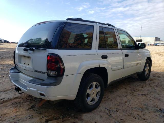 1GNDS13S222313774 - 2002 CHEVROLET TRAILBLAZE WHITE photo 3