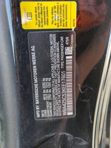 WBA4Z5C53KEE17601 - 2019 BMW 440I BLACK photo 12