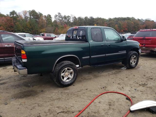 5TBBT4413YS078672 - 2000 TOYOTA TUNDRA ACCESS CAB GREEN photo 3