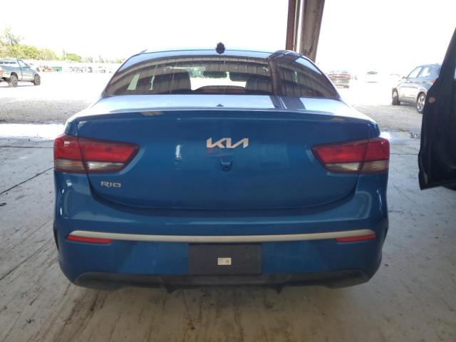 3KPA24AD0PE542529 - 2023 KIA RIO LX BLUE photo 6