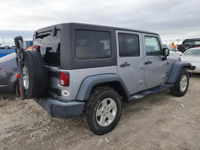 1C4BJWDG7FL749790 - 2015 JEEP WRANGLER U SPORT GRAY photo 3