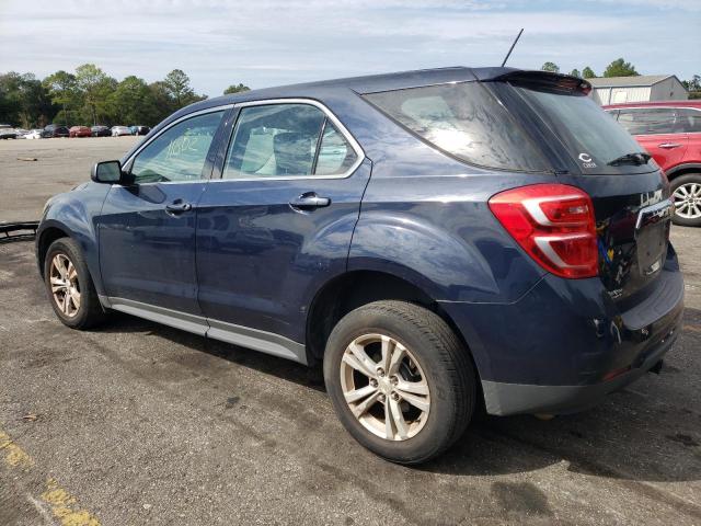 2GNALBEK5G6318934 - 2016 CHEVROLET EQUINOX LS BLUE photo 2