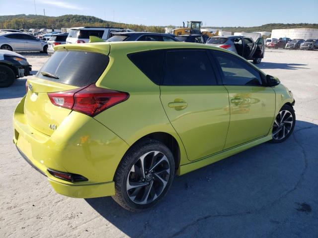 JTNKARJE4JJ553455 - 2018 TOYOTA COROLLA IM YELLOW photo 3