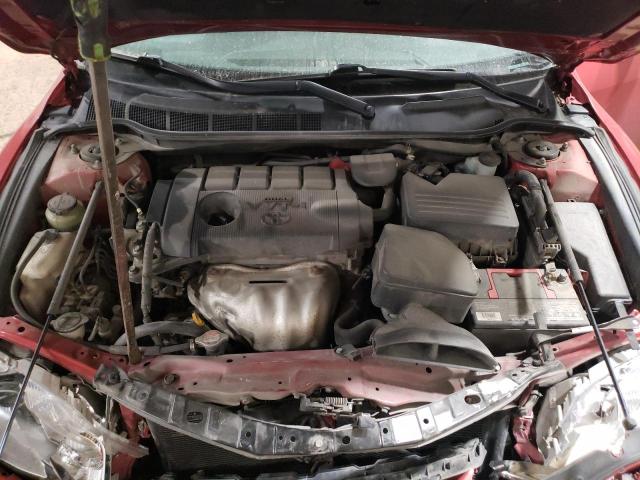 4T1BF3EK2AU568694 - 2010 TOYOTA CAMRY BASE RED photo 11