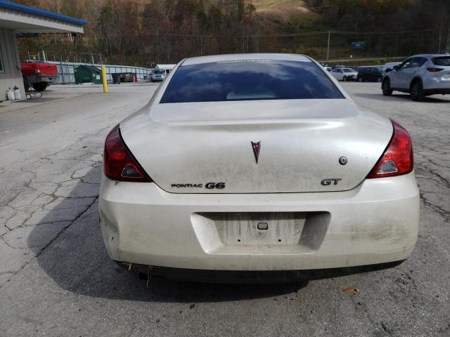 1G2ZH17N984159633 - 2008 PONTIAC G6 GT WHITE photo 6