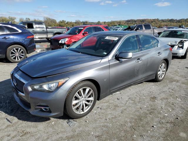 JN1BV7AR9FM420196 - 2015 INFINITI Q50 BASE GRAY photo 1