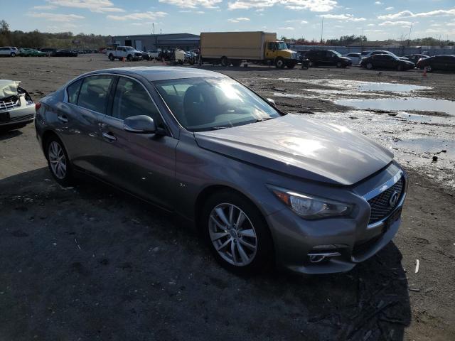 JN1BV7AR9FM420196 - 2015 INFINITI Q50 BASE GRAY photo 4