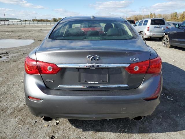 JN1BV7AR9FM420196 - 2015 INFINITI Q50 BASE GRAY photo 6