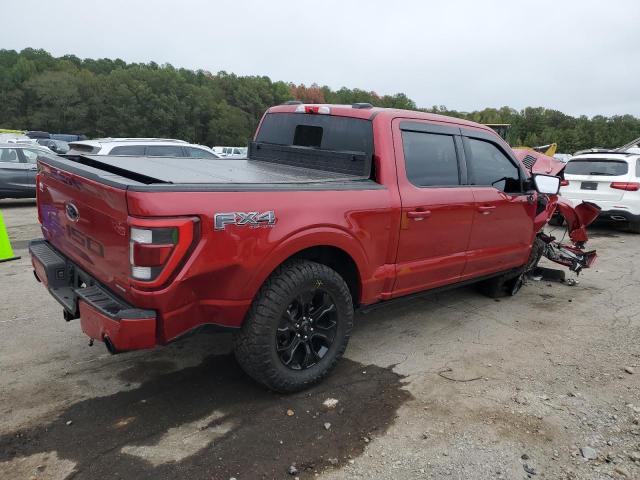 1FTFW1E83NFC42346 - 2022 FORD F150 SUPERCREW RED photo 3