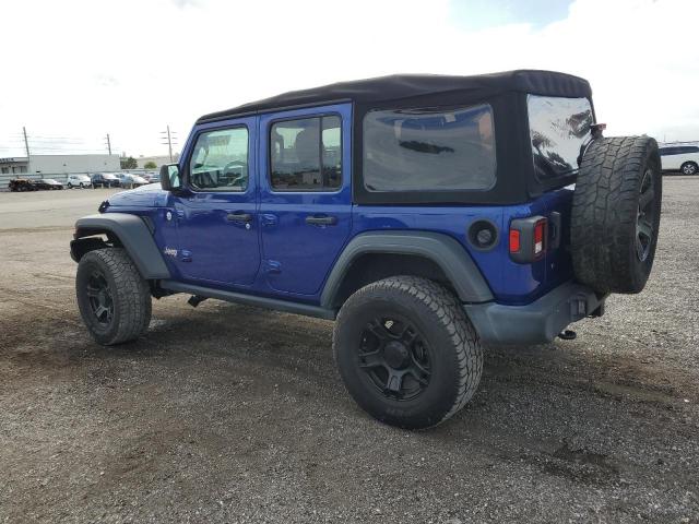 1C4HJXDG7JW268722 - 2018 JEEP WRANGLER U SPORT ლურჯი ფოტო 2