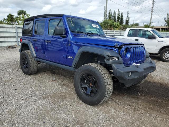 1C4HJXDG7JW268722 - 2018 JEEP WRANGLER U SPORT ლურჯი ფოტო 4