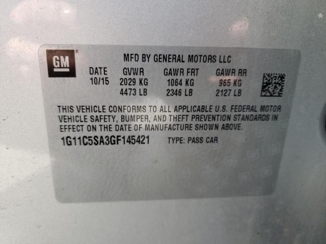 1G11C5SA3GF145421 - 2016 CHEVROLET MALIBU LIM LT Күміс фото 13