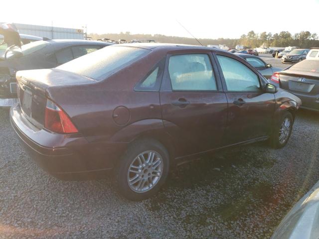 1FAHP34N87W326289 - 2007 FORD FOCUS ZX4 BURGUNDY photo 3