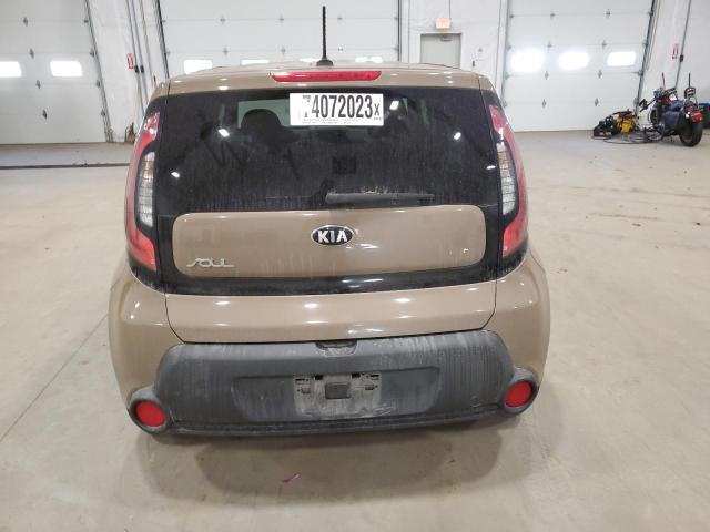 KNDJN2A20G7262877 - 2016 KIA SOUL BROWN photo 6