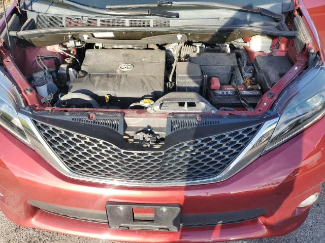 5TDXK3DC2FS620899 - 2015 TOYOTA SIENNA SPORT RED photo 12