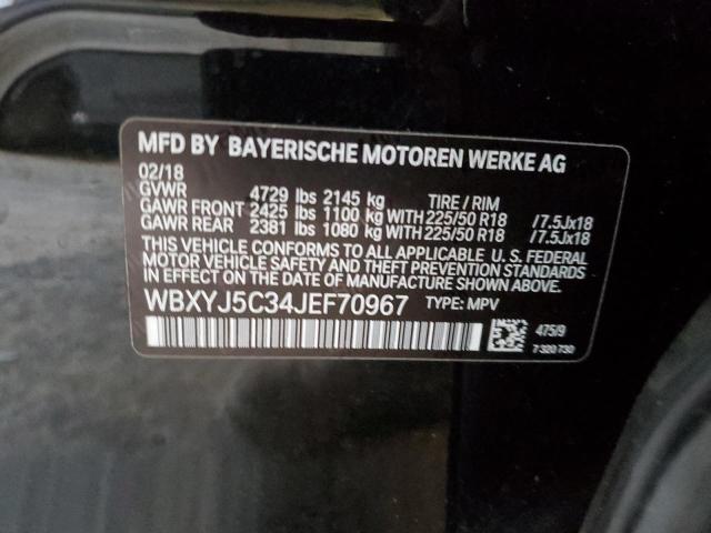 WBXYJ5C34JEF70967 - 2018 BMW X2 XDRIVE28I BLACK photo 13